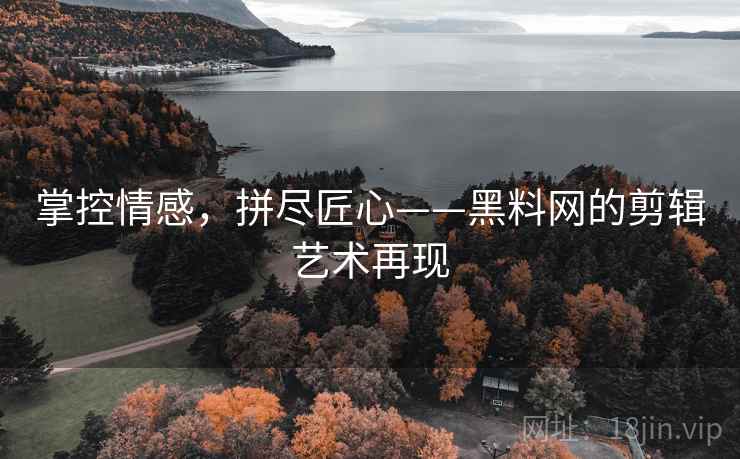 掌控情感，拼尽匠心——黑料网的剪辑艺术再现